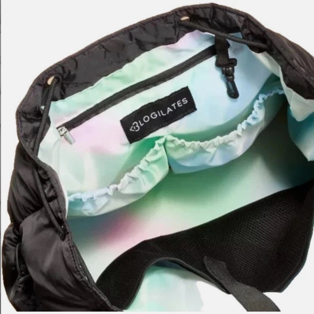 Blogilates Puffer Backpack Black Multi-Compartment Gym - Picture 4 of 6
